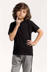 Toddler Boy Black T-Shirt 231-513-001 A